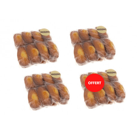 3 sachets madeleines 500G, le 4ème OFFERT