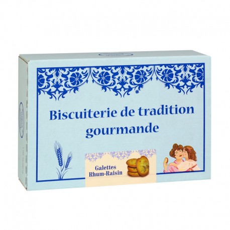 Galettes Rhum et raisins - Boîte carton 300g