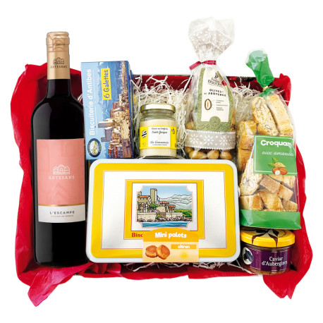 Composition gourmande - Rouge