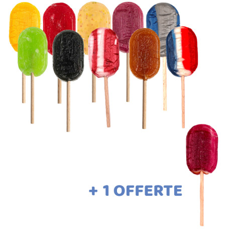 10 Sucettes artisanales mixte +1 offerte
