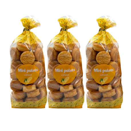 2 sachets mini palets citron 500g + 1 offert