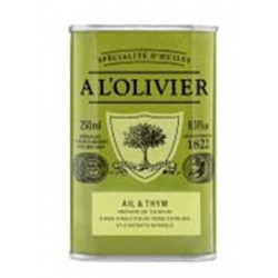 Huile d'olive ail & thym 25 cl