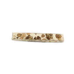 Barre de nougat nature, noix, amandes et noisettes