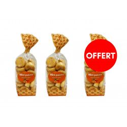 2 sachets 200G mini palets mandarine, le 3ème OFFERT